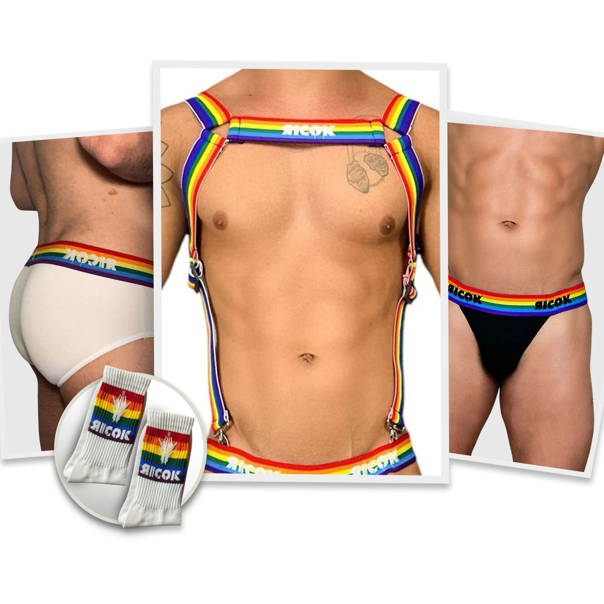 Pride Kit: Suspenders, Underwear, Jockstrap and Socks