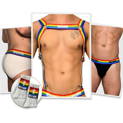 Pride Kit: Suspenders, Underwear, Jockstrap and Socks